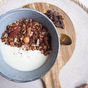 granola chocola of muesli chocola