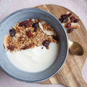 gezonde granola met cranberry