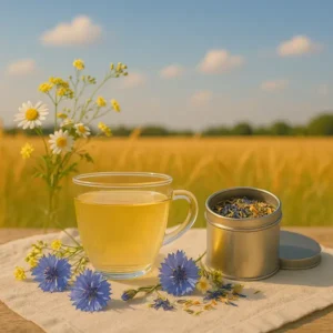 losse thee met korenbloem